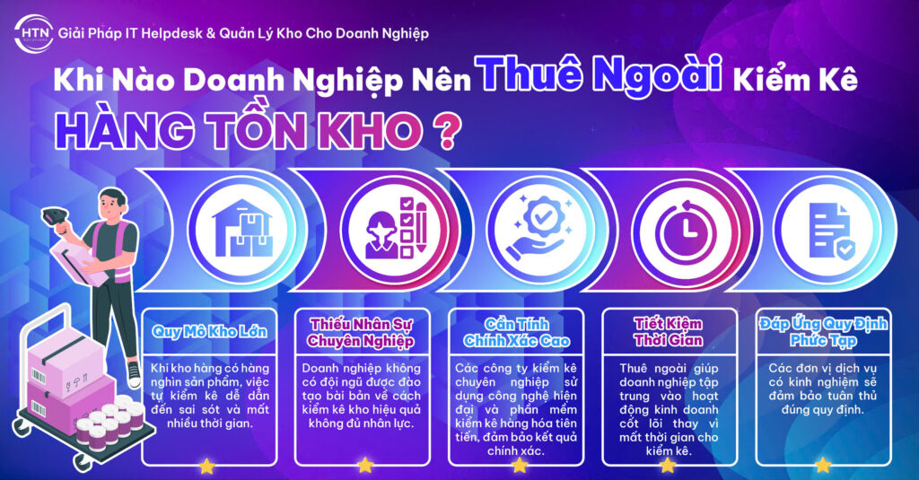 Khi nào doanh nghiệp nên thuê ngoài dịch vụ kiểm kê hàng tồn kho?